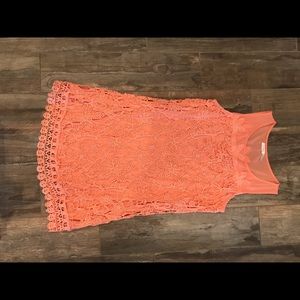Lace sheath dress